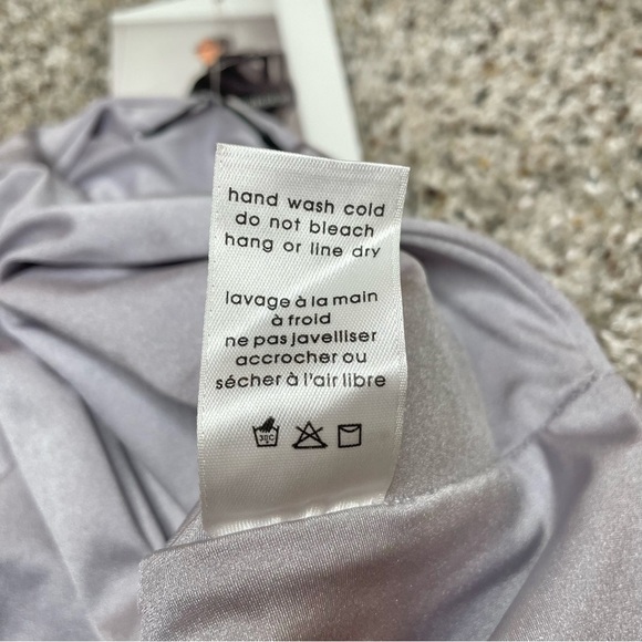 Naked Wardrobe The Sleek T Crop Top in Lavender Purple Extra Small NWT - Picture 8 of 12